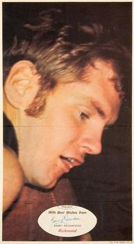 1971 Scanlens VFL Posters #9 Barry Richardson Front